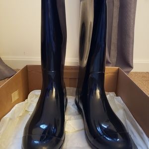 UGGs Shaye black tall rain boots